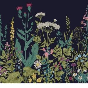NEW Beautiful wild flowers wall mural Wall paper